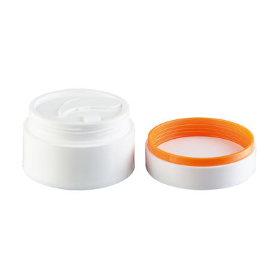 Lightweight Plastic Cream Jar with Twist-off Screw Cap and Matte Glossy Printing for Face Cream