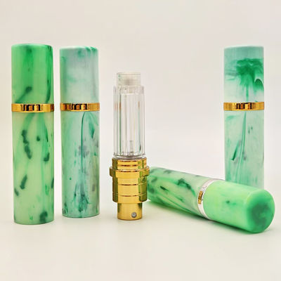 우아한 대리석 패턴 표면 ABS 5ml 향수병, 스프레이 바닥 충전 방식, 매우 인기 있는 판매, 맞춤 제작 지원