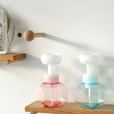 42mm 43mm 꽃 모양 헤드 손 세척 및 화장품용 리필 가능 폼 펌프 디스펜서