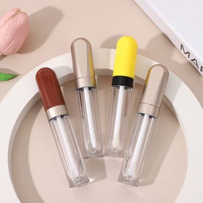 립 케어 제품용 맞춤형 색상 및 누수 방지 디자인의 4.5ml 플라스틱 립글로스 튜브