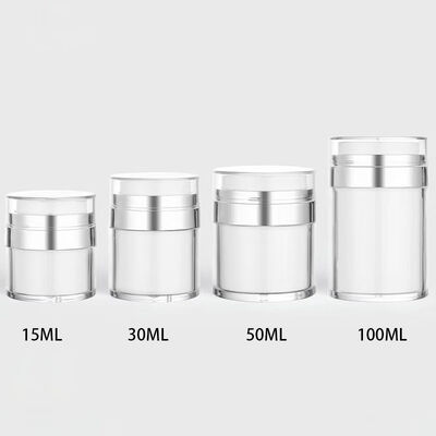 유통 럭셔리 공기 없는 항아리 누출 방지 및 매트 / 반짝이는 완성품