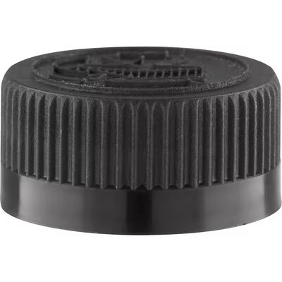 20mm 24mm 28mm 검은색 늑골이 있는 부드러운 플라스틱 스크류 캡 유도 씰링 가스켓 화장품 병용