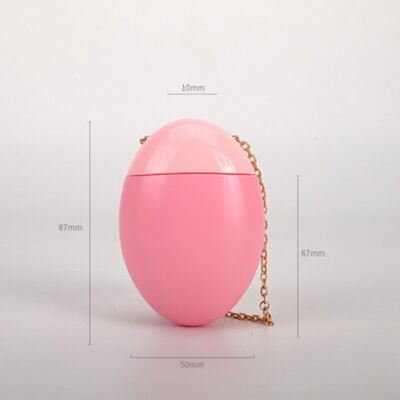 50ml 달걀 스타일의 자외선 차단제 병, 금 사슬을 떼어 놓을 수 있고 화장품 포장용으로 사용자 정의 할 수 있는 디자인