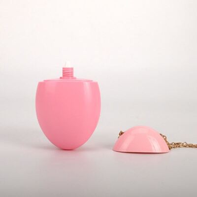 50ml 달걀 스타일의 자외선 차단제 병, 금 사슬을 떼어 놓을 수 있고 화장품 포장용으로 사용자 정의 할 수 있는 디자인