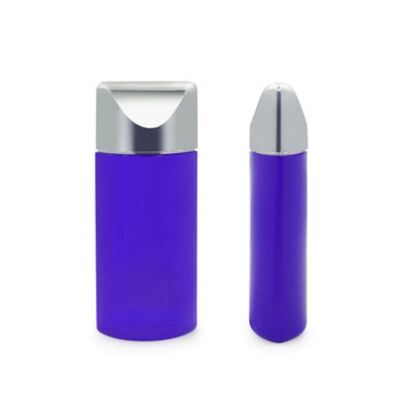 50ml 은 모자 타원형 선스크린 로션 병 - 피부 관리 및 BB 크림을위한 화장품 플라스틱 용기