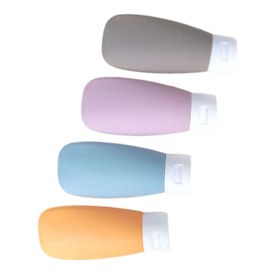 여행 및 화장품 사용용으로 색상을 조정할 수 있는 50ml 누출 방지 자외선 차단제 병
