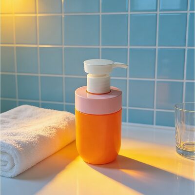 200ml 크리스탈 맑은 찢어지기 저항성 가벼운 화장품 PET 병 피부 관리 포장용 로션 펌프