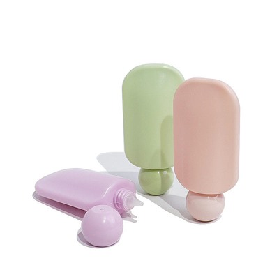 도매 귀여운 사각형 얼굴 손 크림 병 40ml PET 펌프 자외선 차단제 로션 피부 관리 화장품 사용자 지정 로고와 함께 포장