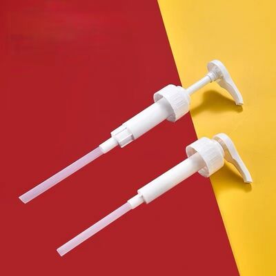 포드 그레이드 PP 플라스틱 시럽 분배 펌프 8cc 10cc 30cc 28mm 33mm 38mm 사이즈
