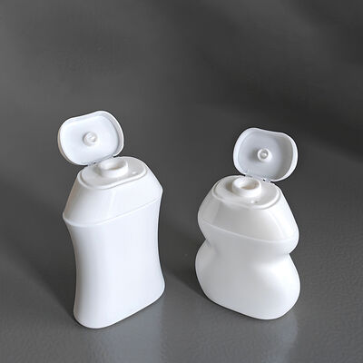 플립 톱 캡 디자인 40ml 60ml HDPE 화장품 병 샴푸 및 피부 관리를 위해 사용자 정의 가능한 모양