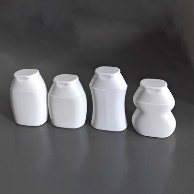 플립 톱 캡 디자인 40ml 60ml HDPE 화장품 병 샴푸 및 피부 관리를 위해 사용자 정의 가능한 모양