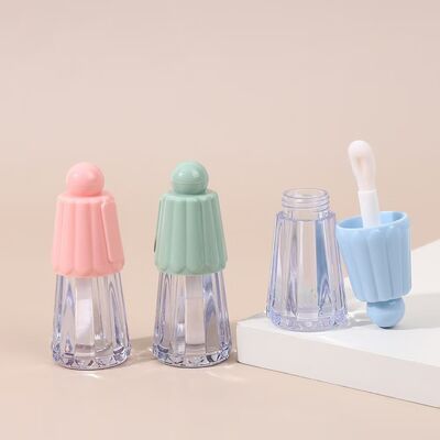주식 4.5ml 환경 친화적 인 플라스틱 우산형 입술 화려 튜브 스틱