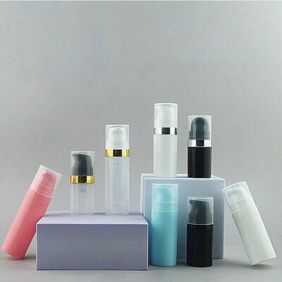 도매 모노 소재 PP 에어리스 펌프 병 5ml 10ml 15ml 재활용 가능한 진공 로션 펌프 (스킨케어용)