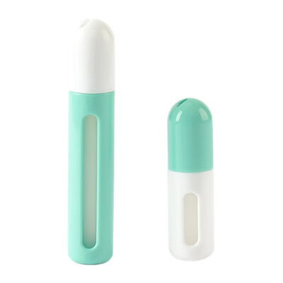 여행용 크기의 화장품 컨테이너에 맞춤 로고와 함께 5/10/15ml 누출 방지 롤 온 병