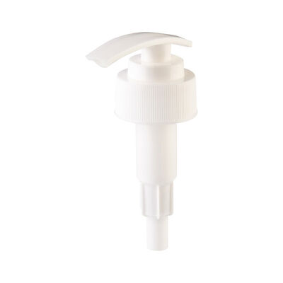 화이트 리브드 로션 펌프 24mm 28mm 플라스틱 로션 펌프 스크류 온 비누 디스펜싱 펌프 병용